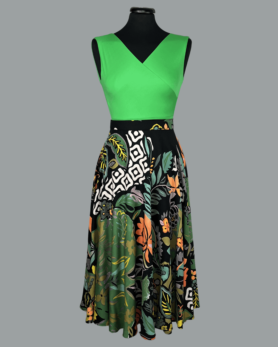Nagy narancs virágos + Dressz 018